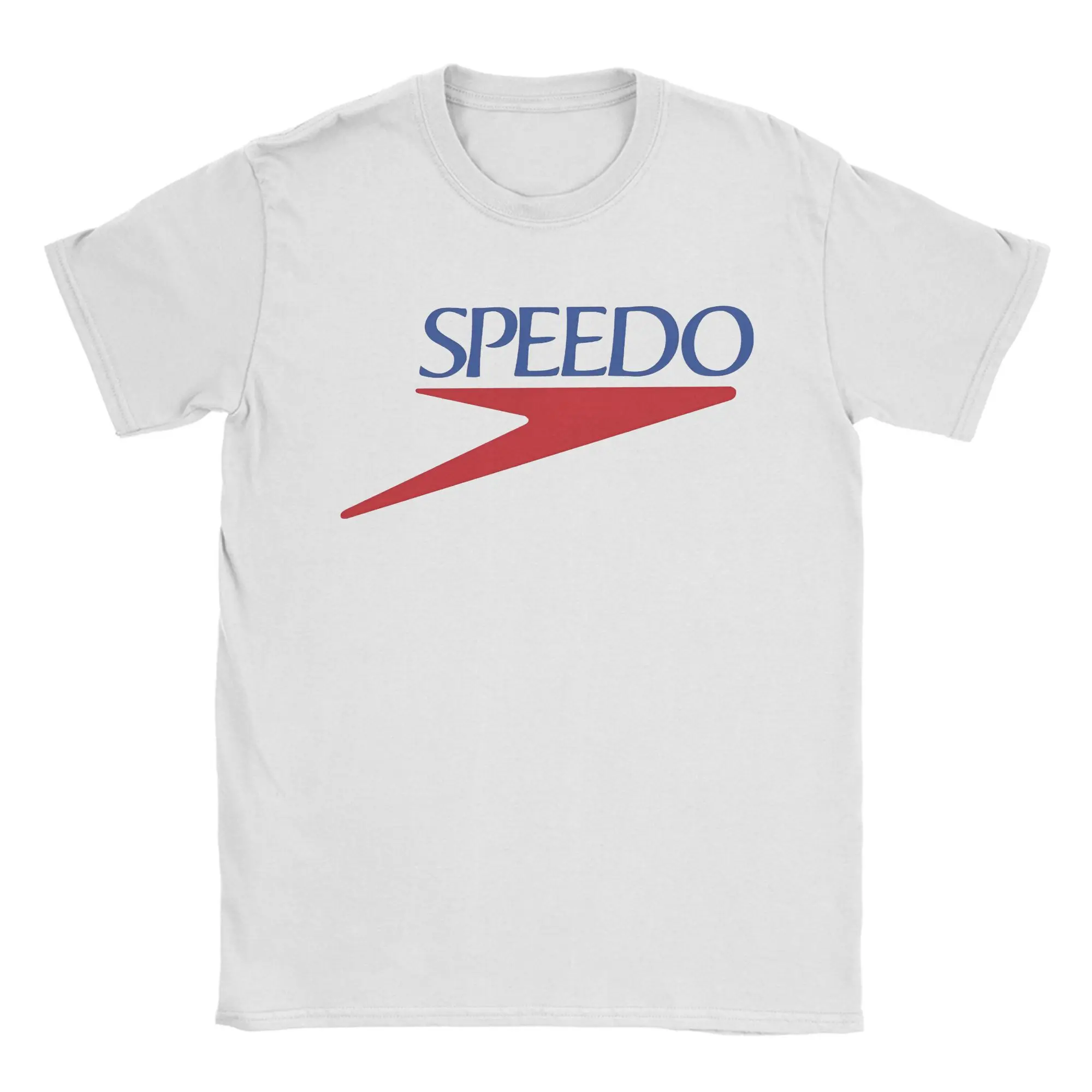 

Футболка с логотипом Speedos, мужские хлопковые топы, рубашки, повседневные австралийские купальники, брендовый купальник с круглым вырезом и коротким рукавом
