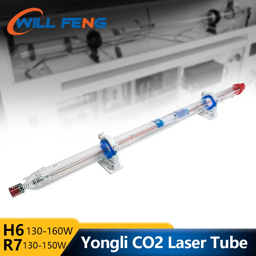 Will Feng Yong Li R7 130W 150W Co2 Laser Tube Length 1650mm Diameter 80mm Glass Lamp For Engraving And Cutting Machine