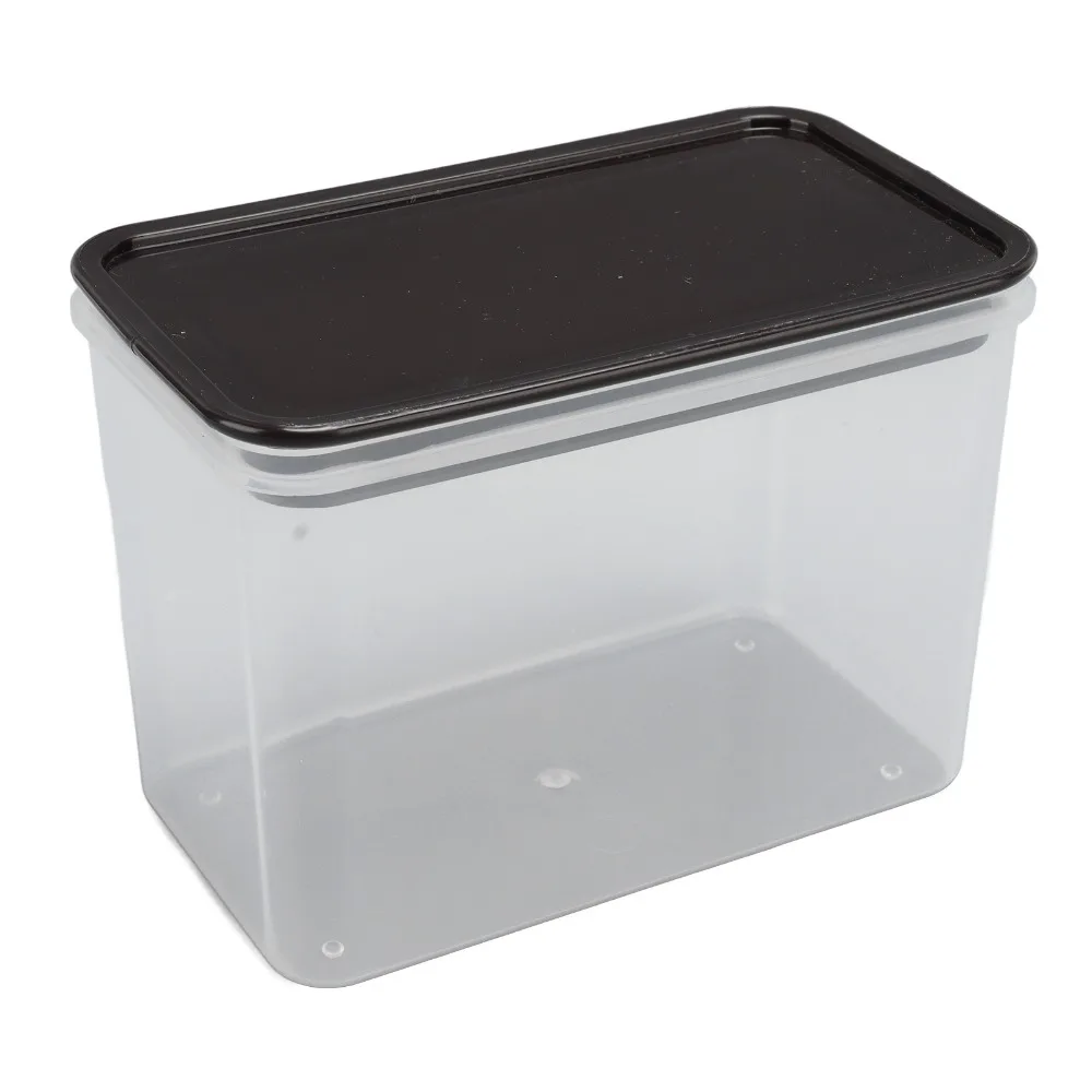2PCS Practical pp Food Storage Container 500ml/1000ml Rectangular Grain Storage Box Kitchen Storage Box Modular Storage