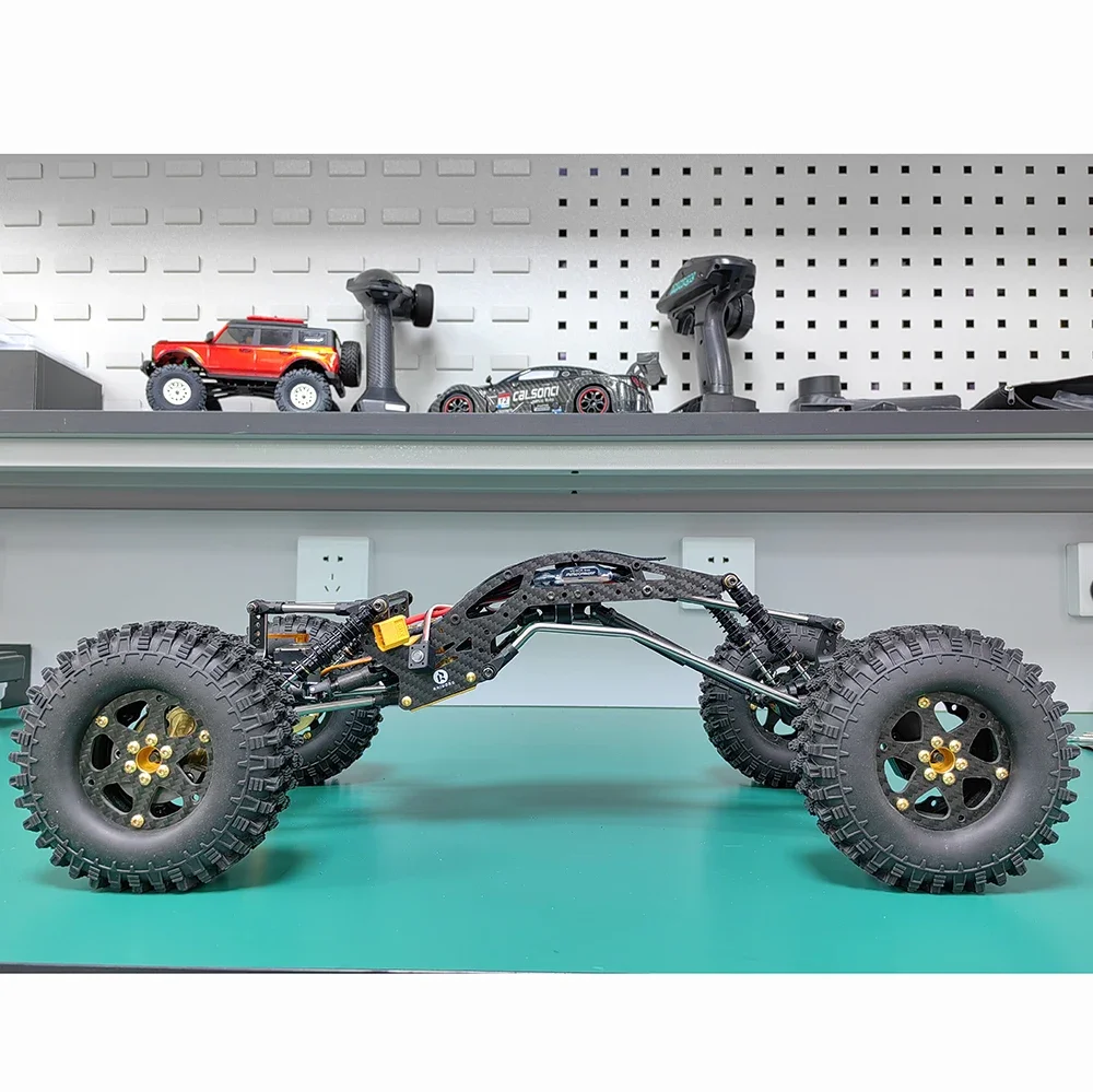 

Rhino YUE ONE V2 Crawler Frame Chassis Kit 1/10 Scale with Capra Axles Driver Shaft Gear Box for RC Crawler Car