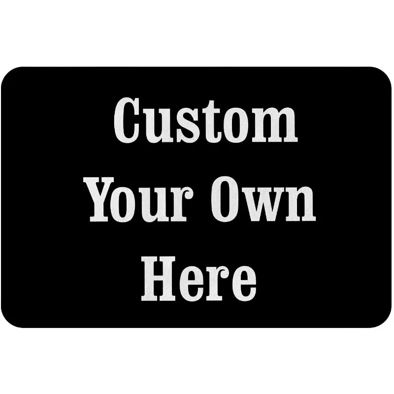 Your Message Here Custom Doormat Personalized Door Mat Welcome Non Slip Rubber Backing Funny Door Mats Entrance for Indoor