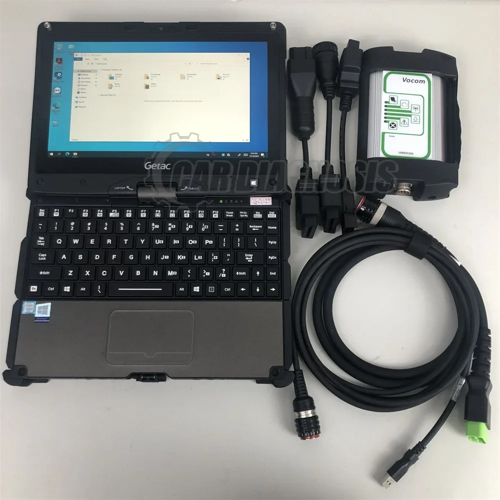 laptop Vocom 88890300 Interface for Renault UD Mack Heavy Duty truck excavator Diagnostic Scanner tool ptt 2.8 premium tech tool