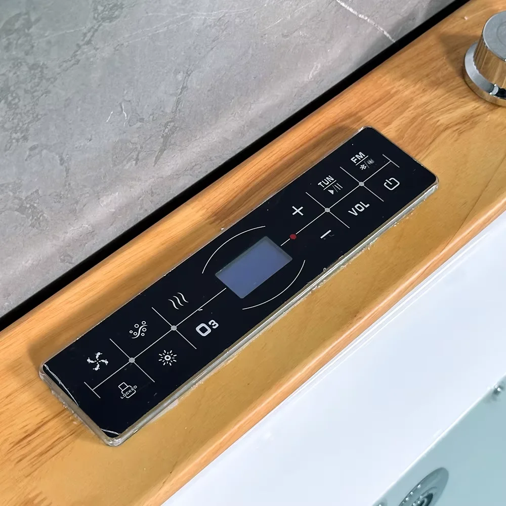 Icegalax Hot Selling 2 Person Spa Acrylic Jakuzzi Bath Tub Indoor Bathroom Whirlpool Massage Bathtub With 2 Pillows Air Jet