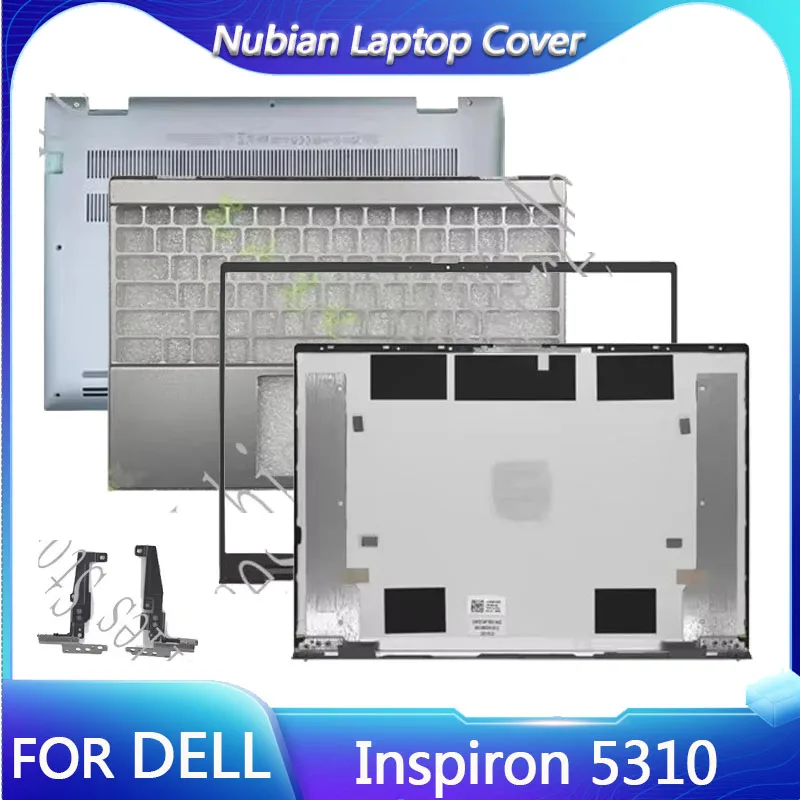 

New For Dell Inspiron 5310 laptop top cover front frame palm bottom cover hinge LCD back cover silver gray
