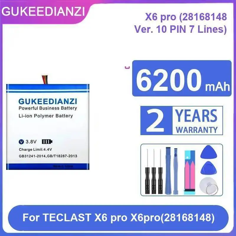 

Сменный аккумулятор премиум-класса для ноутбука Teclast X6 Pro 28168148 Ver. 10-контактный 7 линий 6200 мАч