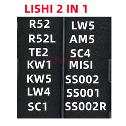 Lishi 2 IN 1Tools 2 in 1 Sc1 Sc4 ss002pro Kw1 Kw5 R52 R52L AM5 LW4 LW5 TE2 SS001MI BE2- 6 lishi 2-in-1 Decoder Tool Hand Tools