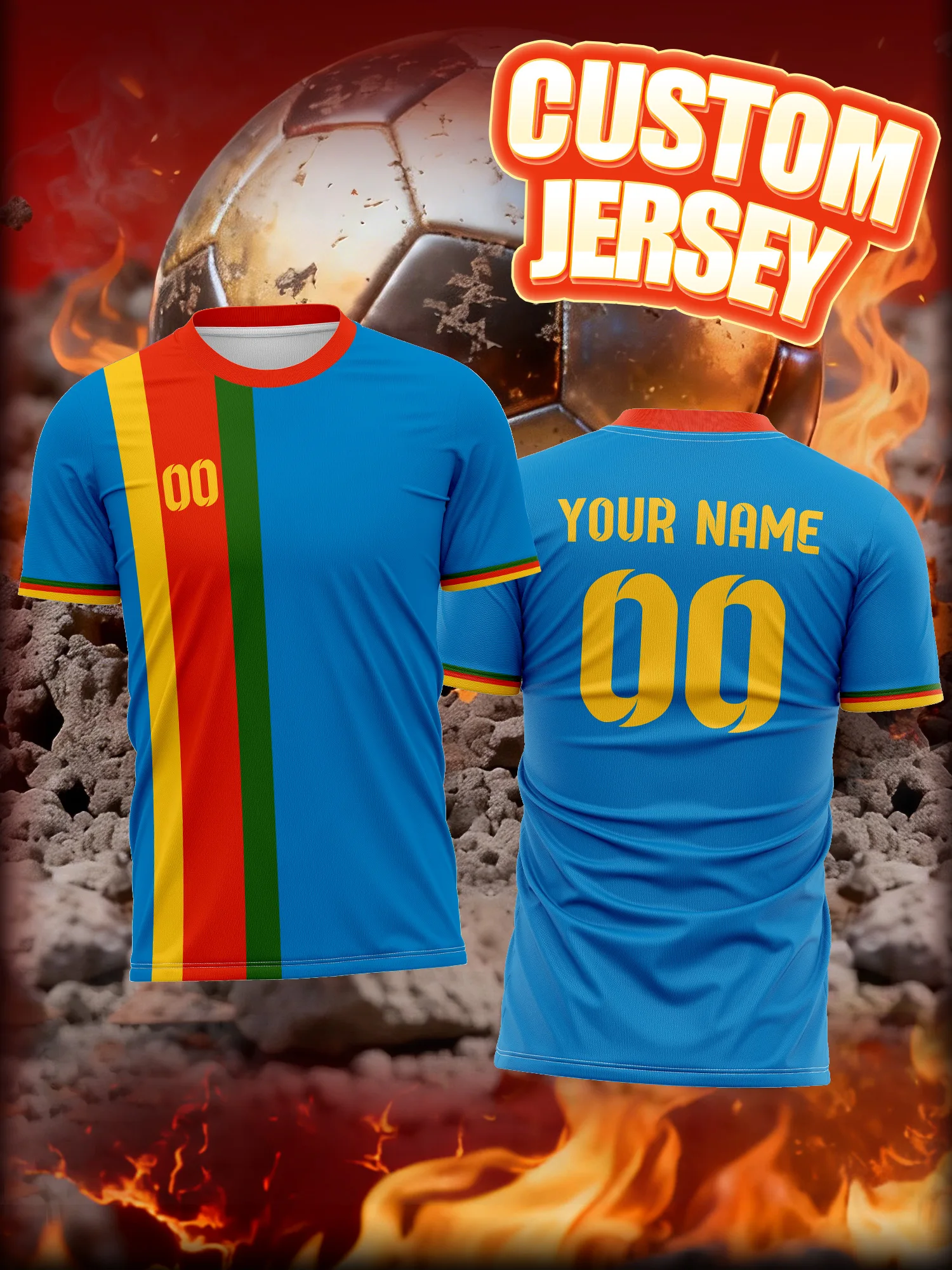 

Футболка для футбола с индивидуальным изображением, номером и именем, повседневная спортивная рубашка, элегантная эластичная одежда для футболистов на каждый день