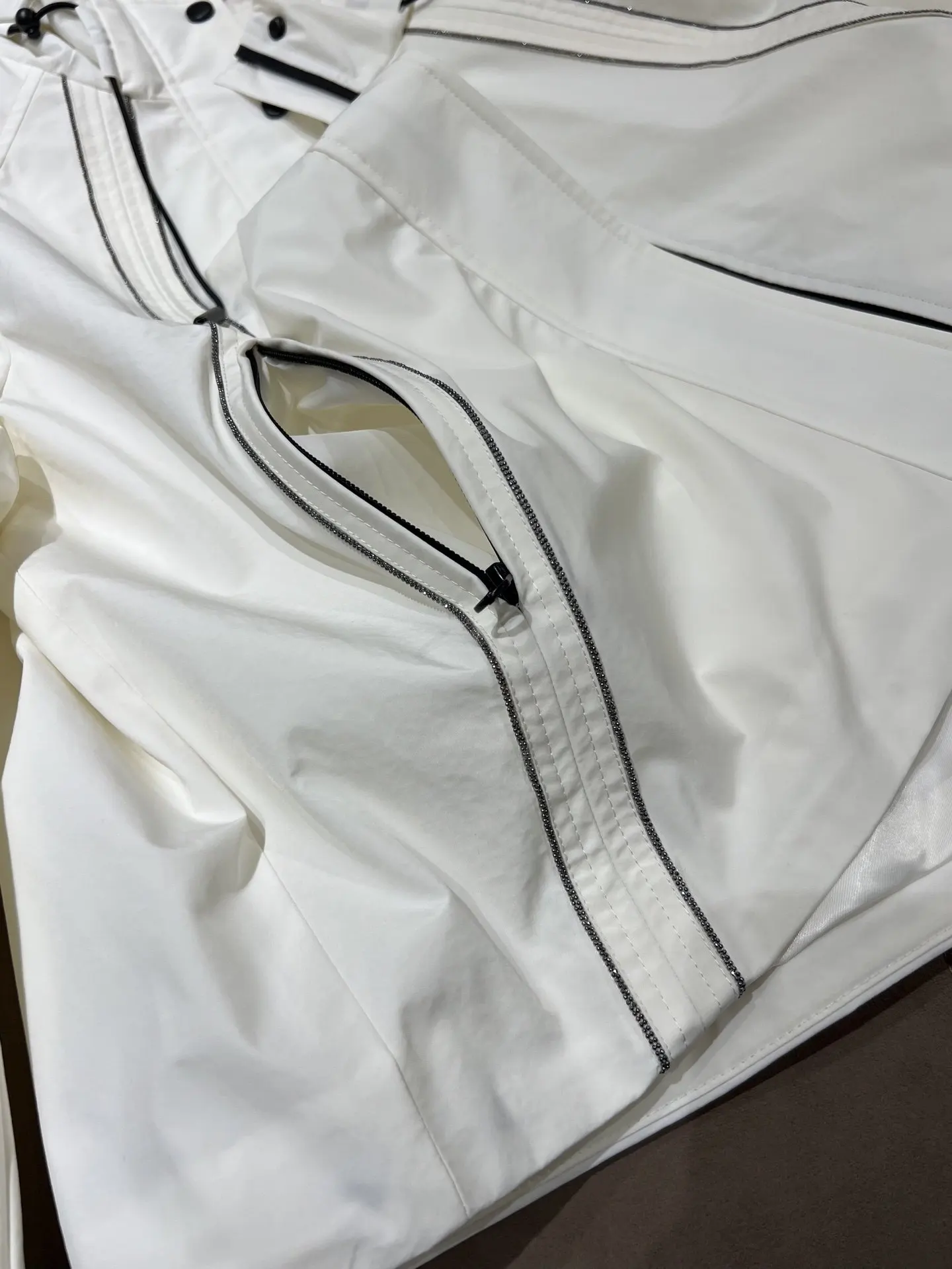 جديد الخريف / الشتاء عالية الجودة عارضة مقنعين سترة قصيرة عارضة للنساء.