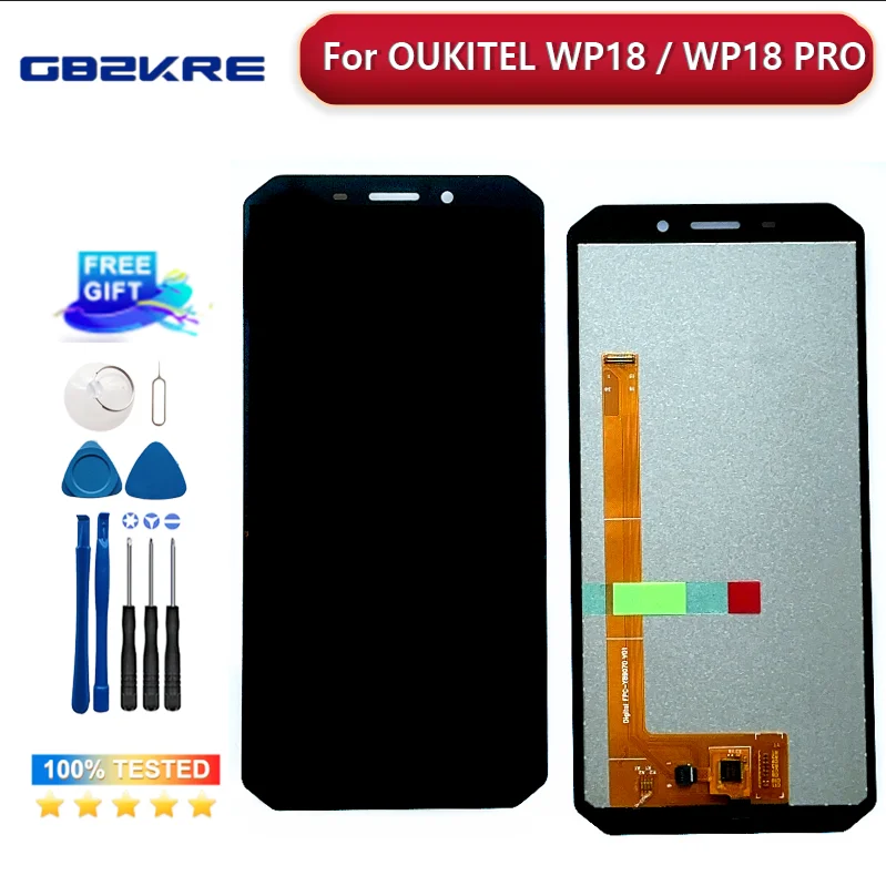 

Original 5.93" 100% tested Digitizer Glass Panel For OUKITEL WP18 LCD Display+Touch Screen Replacement For Oukitel WP18 Pro LCD