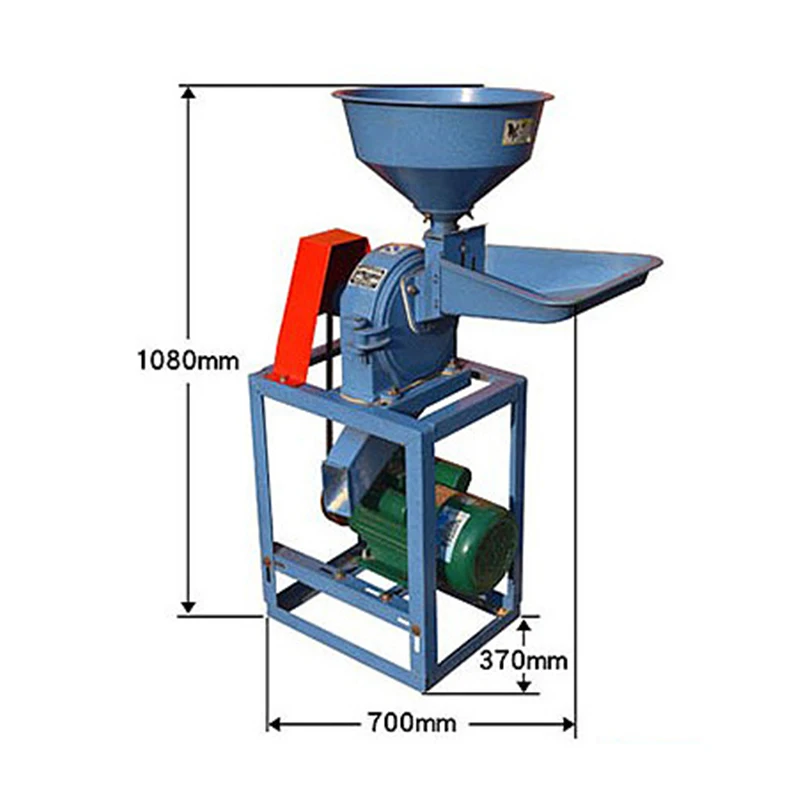 

Type-20 Small Automatic Maize Corn Grinder with Motor Grain Feed Crusher Beans Crushing Machine Corn Mill Grinding Machine