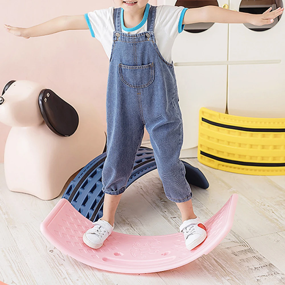 Twisting Balance Board Multifunctional Seesaw Balancing Toy Non Slip Balance Trainer Board Wobble Board for Kids Children