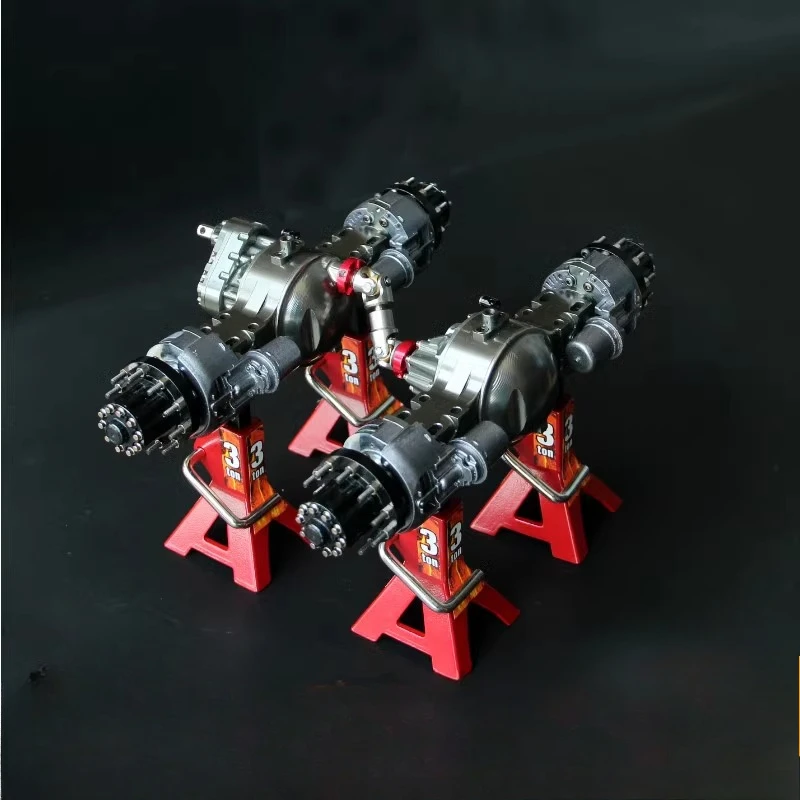 

Aluminum Alloy CNC Front and Rear Through Axle for 1/14 Tamiya RC Truck Trailer Tipper Scania Benz Actros Volvo MAN LESU Parts