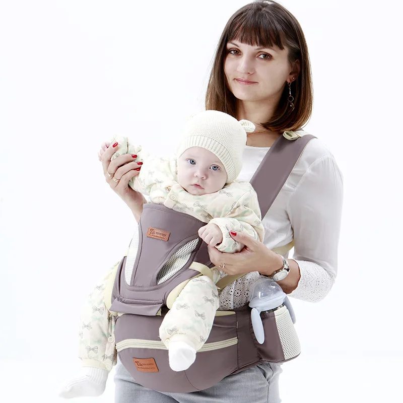 LazyChild Multifunctional Baby Carrier With Baby Waist Stool With Back Plate Head Guard Holding Baby Waist Stool Baby Carrier