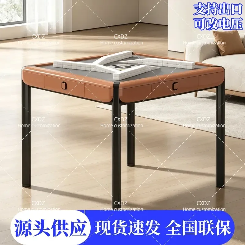 2026 New Automatic Mahjong Table Silent Roller Coaster Design Dual Purpose Dining Table Integrated Rotor Household Game Table