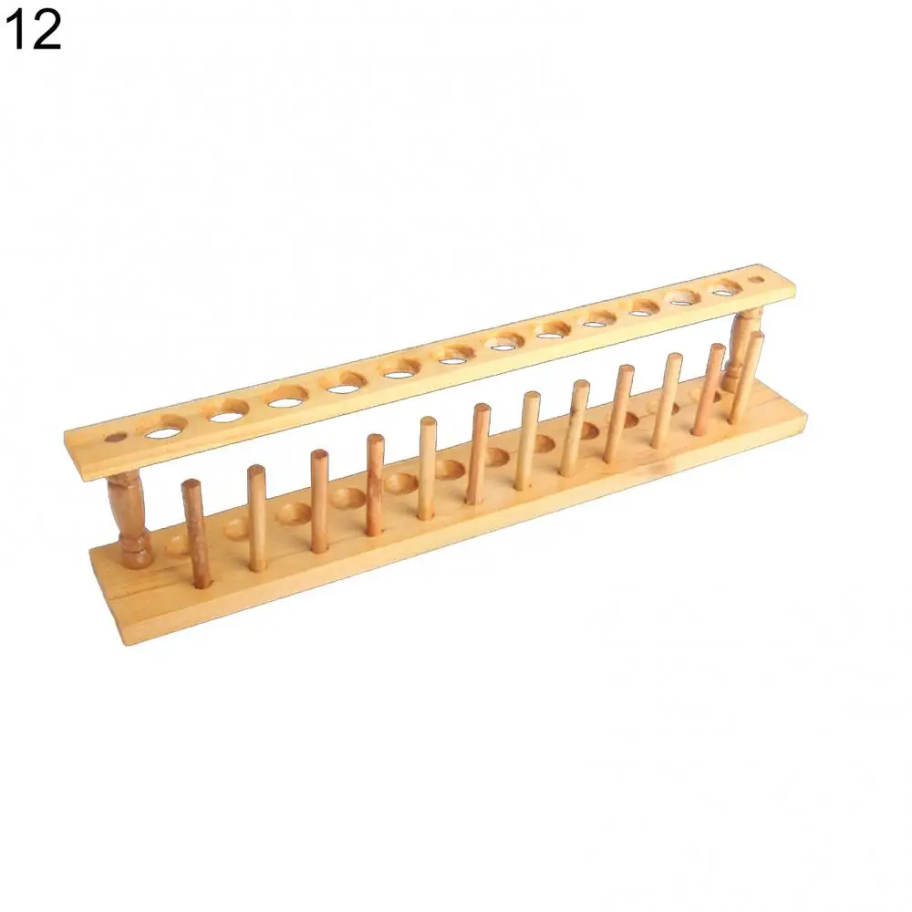 Test Tube Stand Wooden 6/8/10/12 Holes Laboratory Instrument Test Tube Support Rack Stand Shelf