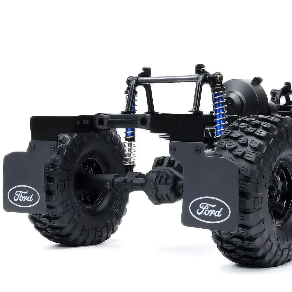 Guardabarros trasero de goma para coche teledirigido, soporte de aleación, guardabarros para coche teledirigido 1/10 Traxxas TRX4 AXIAL SCX10 90046 90047 KM2