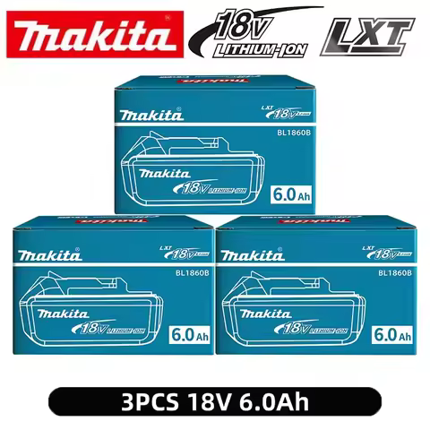 100% Makita 6.0 Ah Battery 18V LXT Lithium-Ion BL1860 with LED Indicator Battery18v Battery power tool battery Original 18v 6Ah