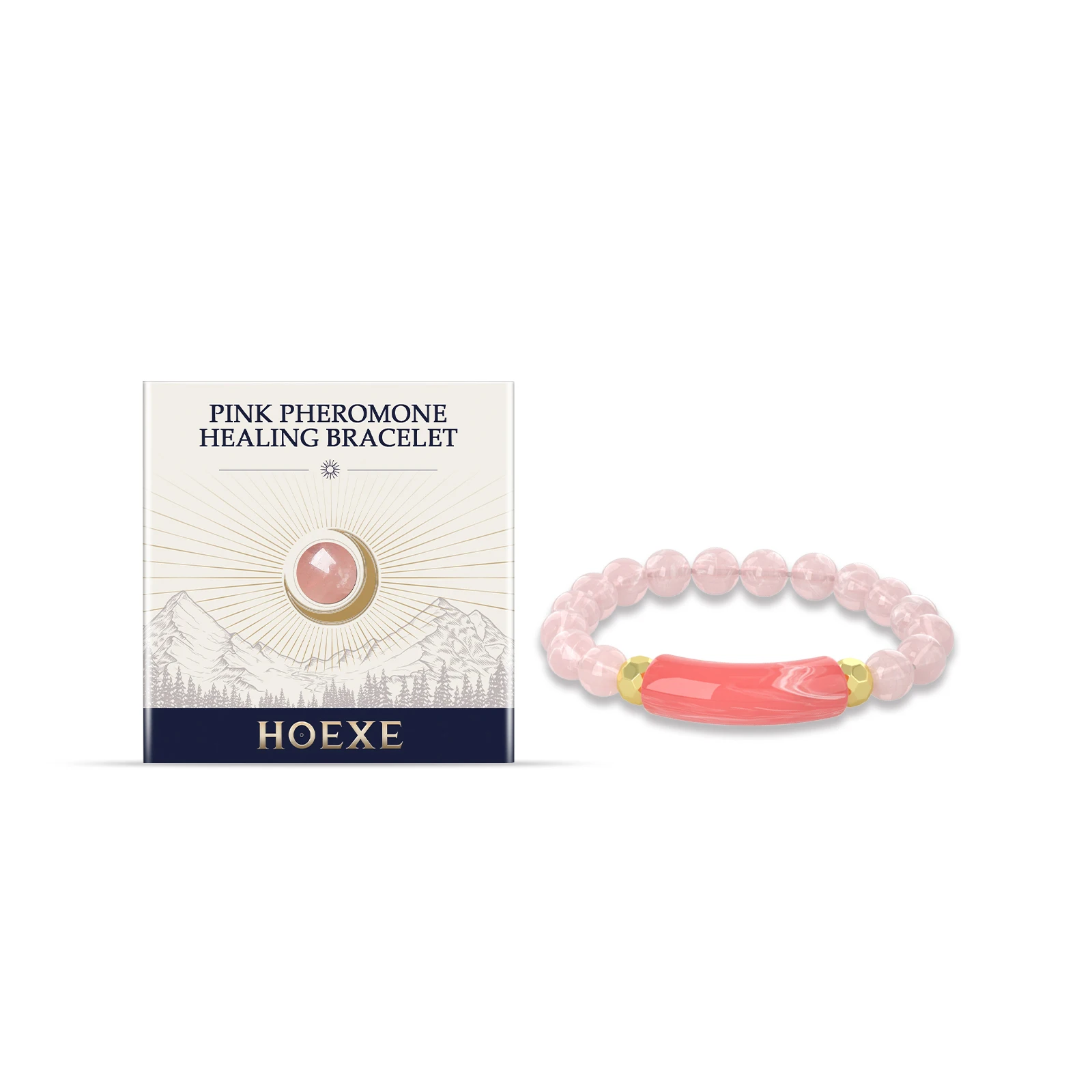 Healing Beaded Bracelet, Acrylic Energy Balance Bracelet, Unisex Lightweight Daily Fashion Decorative Body Care Bracelet