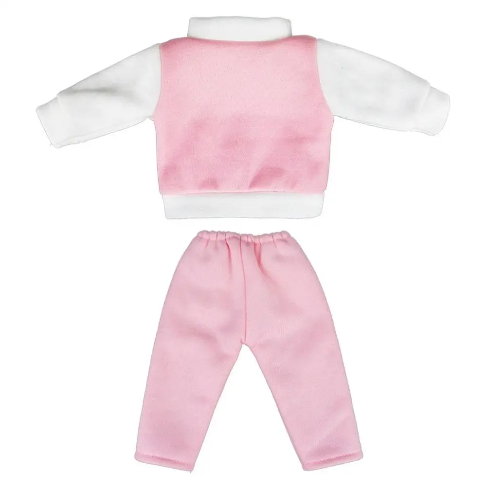 Ropa de invierno para muñeca bebé, abrigo largo rosa, ropa para muñeca de niña de 18 pulgadas, prendas de vestir, juguetes, accesorios de ropa