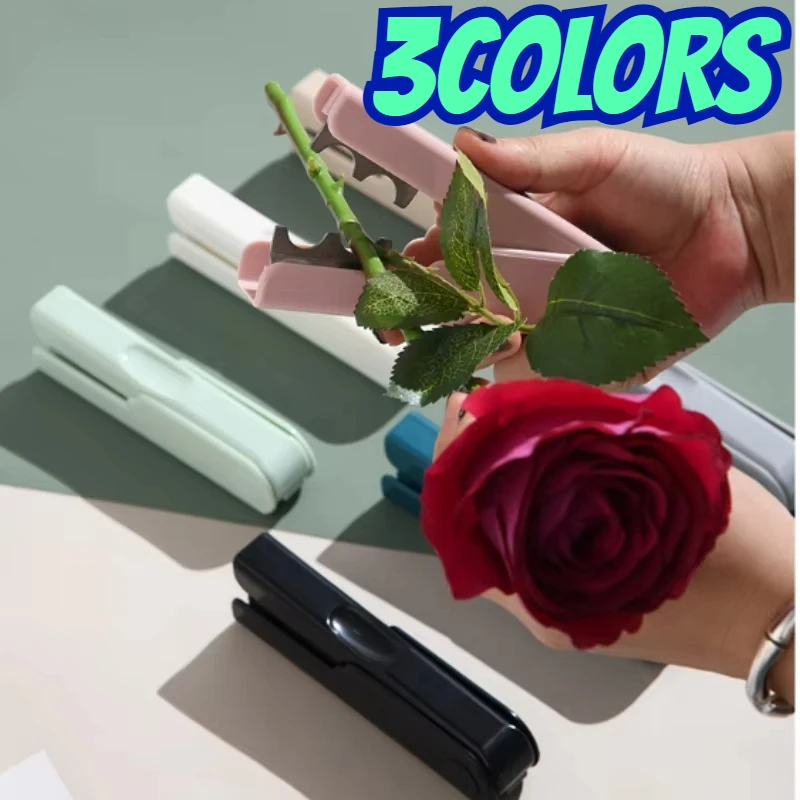

1-6Pcs New Rose Curve Thorn Remover Stripper Portable Beating Pliers Moonflower Flower Thorn De-Leafing Stem Gardening Tools