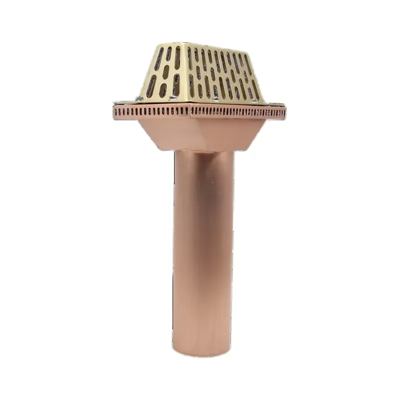 High Quality Copper Roof Drain Outdoor Floor Drain for Flat Roof Durable Water Drainage System