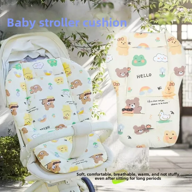 

Универсальная всесезонная подушка для детской коляски, теплый матрасик для автокресла, хлопковая накладка для коляски