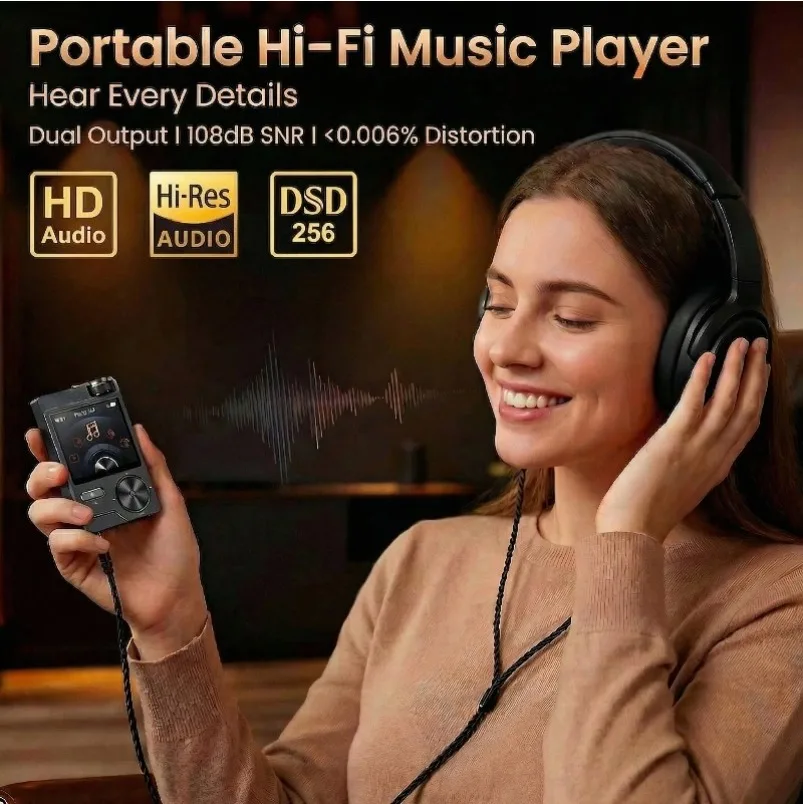 Master High Fidelity Music Player DSD256 Portable MP3 Car Sports Player