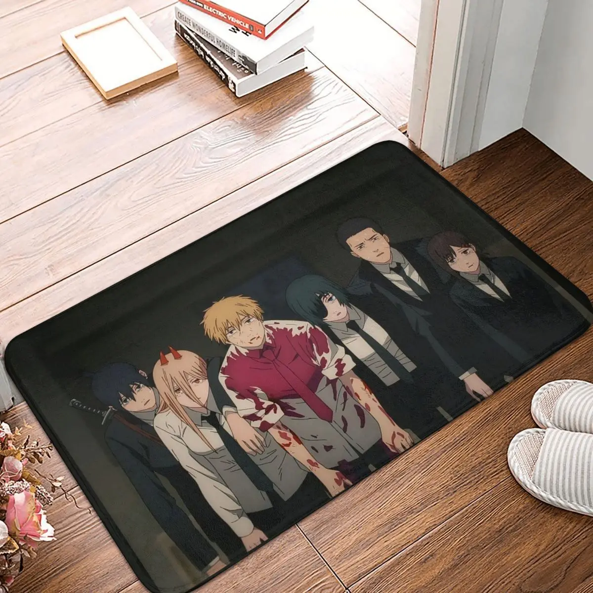 Chainsaw Man Manga Devil Anime Doormat Kitchen Entrance Home Floor Mat Anti-slip Carpet Rug for Balcony Footpad Mats
