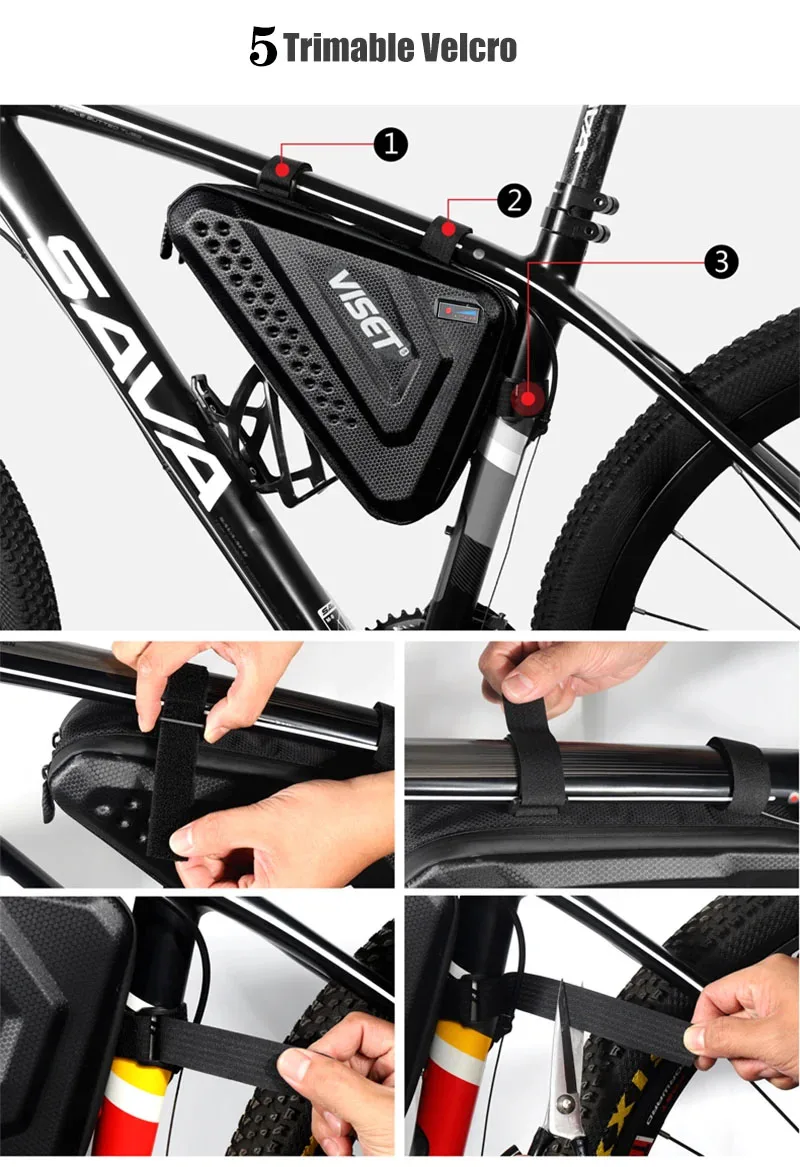 48V 18650 Battery 20000mAh 13S5P XT60-XLR Plug, Triangular EVA Hard Shell Bike Bag for Road Bikes, Mountain Bikes XT60-DC