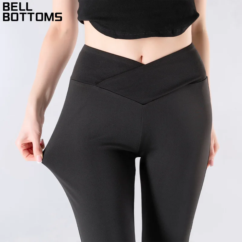 

Новые брюки с перекрестной талией для женщин, уличная одежда, корректирующие живот, подтягивающие бедра, брюки для йоги