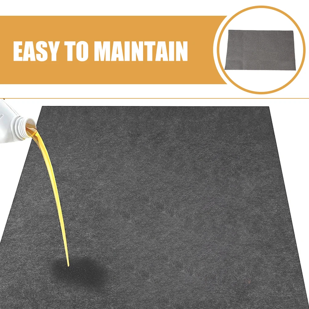 Car Oil Spill Mat Large Felt Floor Protector For Garage Workshop Driveway Oil Drip Absorbing Pad Under Car Motorcycle
