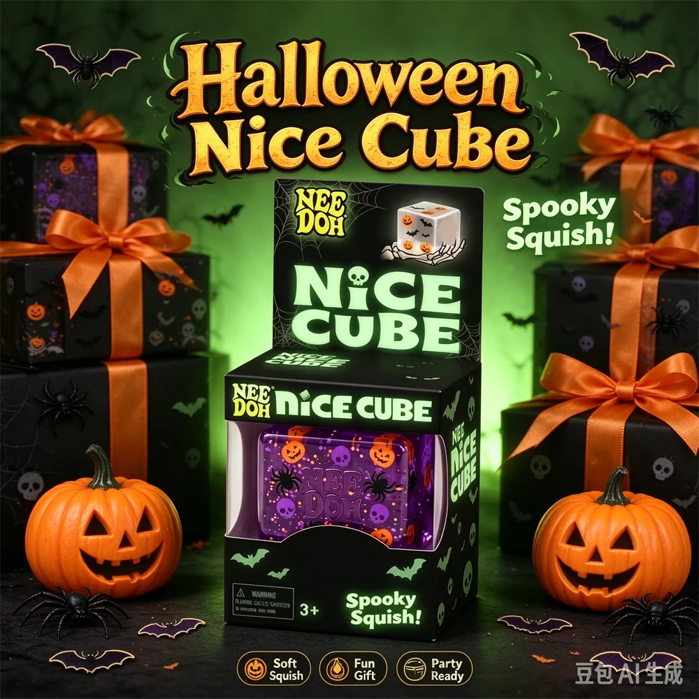Fidget Cube Original - Spooky Squish Halloween NeeDoh Nice Cube