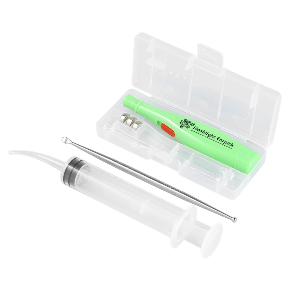 

Glowing Ear Cleaner Set Luminous Tools Kids Adults Visible Light Design Reusable Safe Cleaners Removal