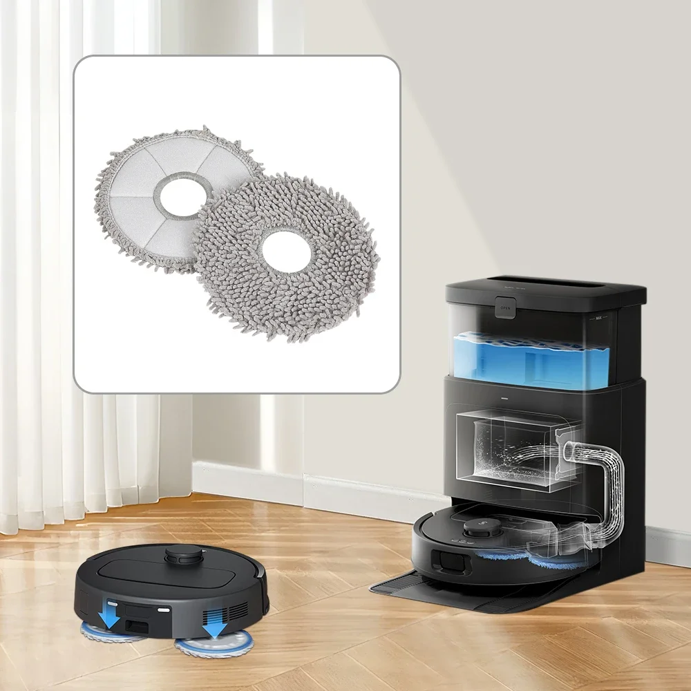 ممسحة قماش لـ Roborock P10S P10 PRO لـ Dreame L20 Ultra لـ ECOVACS X1S PRO X2 OMNI T20 OMNI T30 لـ Xiaomi X20 + X10 + فراغ