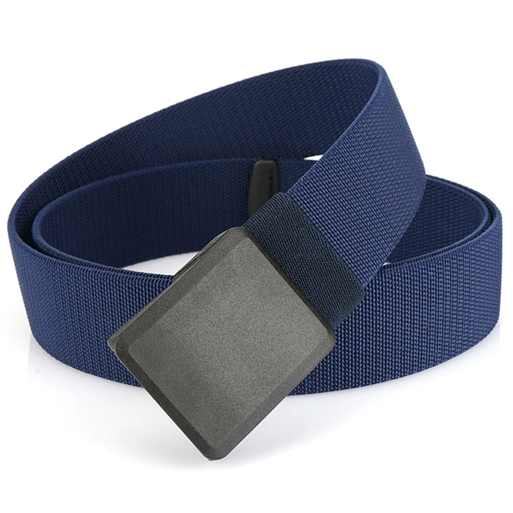 TUSHI Neuer elastischer Gürtel für Herren ohne Metall, Schnellverschluss, Nylon-Schnalle, weiche Faser, Unisex, Stretch-Gürtel, Wandern, Angeln, Sportgürtel – Detail 14