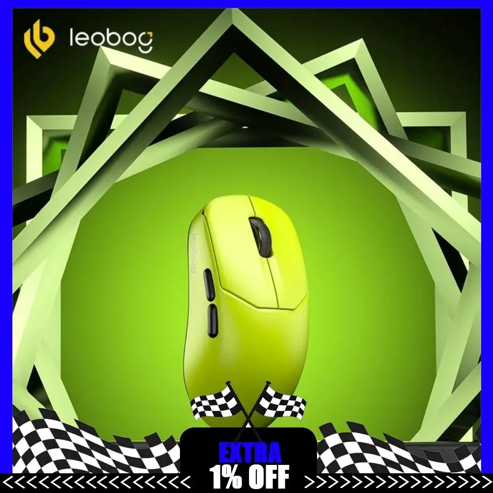 LEOBOG GM2 Pro Mouse GM2 Bluetooth Wireless Mouse 3mode Light Weight Gamer Mouse Low Latency 500mAh For FPS Esgo Valorant Gift
