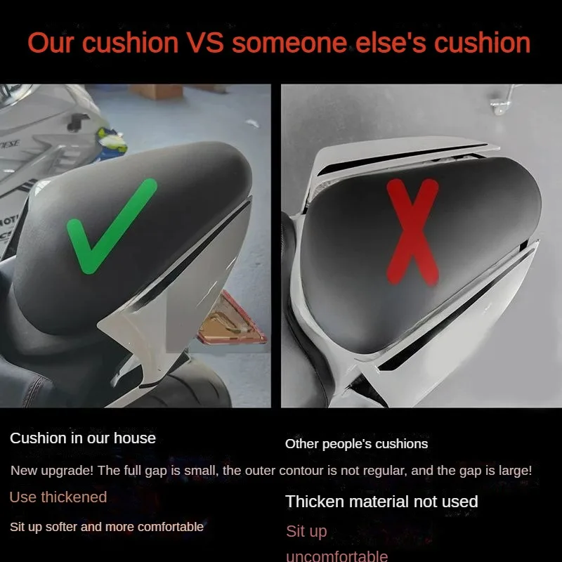 For CFMOTO 450SR/SRS motorcycle 815mm high rear seat cushion accessories with comfortable and soft rear hump cushion