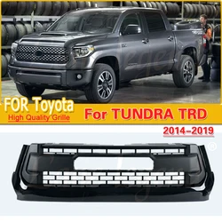 Grille przednie samochodu czarna kratka wyścigowa ABS do Toyota Tundra TRD 2014-2019 wykończenie maski samochodu z przodu grill zderzaka