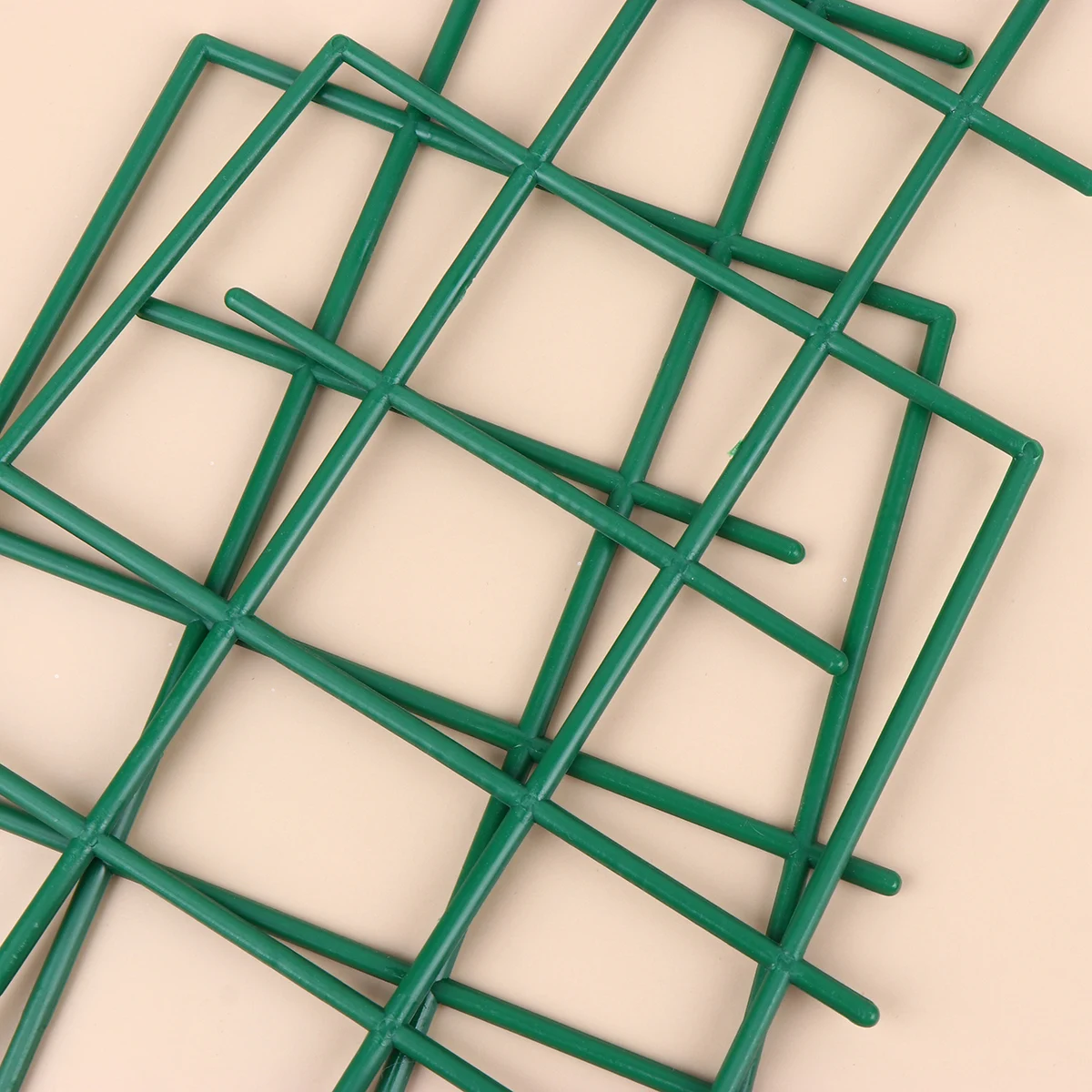 

5 pcs Plant Support Stand Durable Plastic Green Coated Mesh Rack For Vegetables Climbing Plants Garden Trellis No Tool Assembly