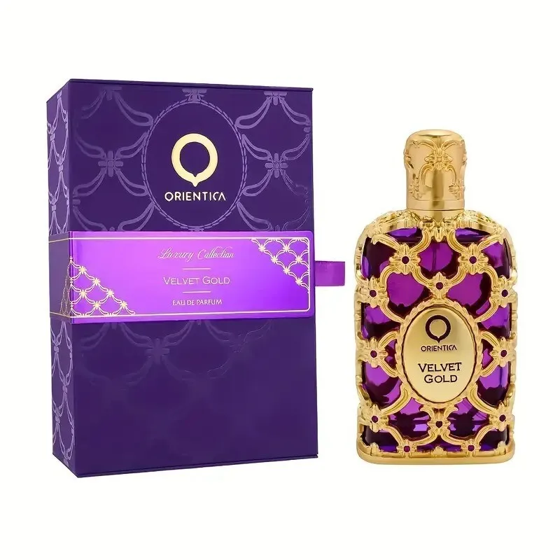 

Парфюмерная вода Orientica Velvet Gold с заметками бергамота, розы и ванили, цветочный аромат для женщин, стойкий, 2,7 унции
