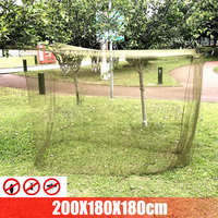 Folding Insect Bug Mosquito Canopy Netting Lightweight Insect Tent Mosquito Net Breathable Free Installation Camping Accessories