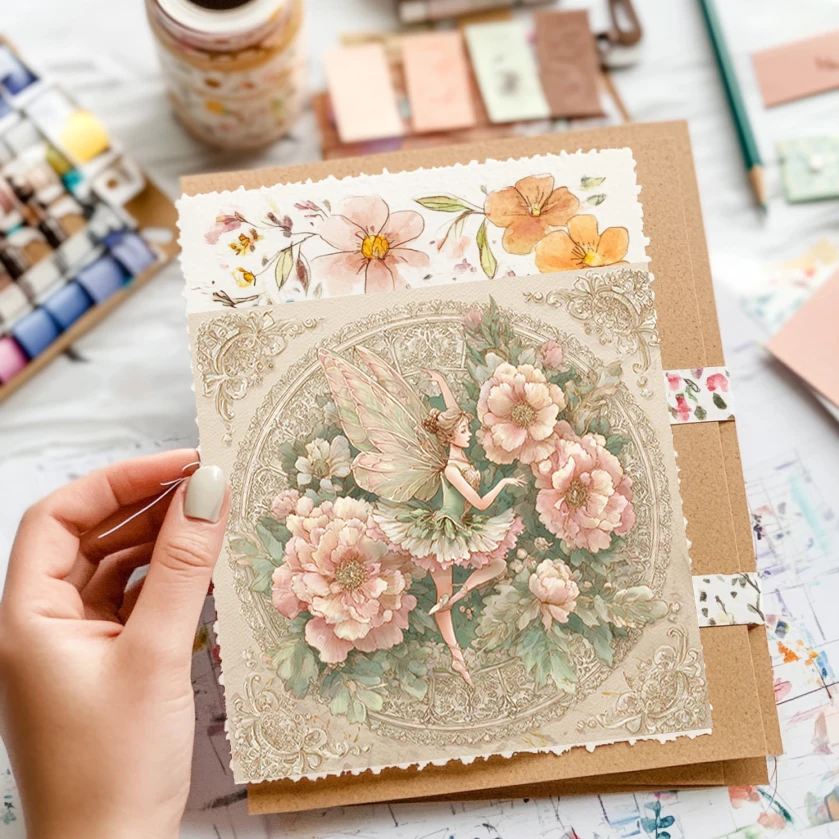 Scrapbookpapierpakket (36 vellen, 6"x6"): Vintage patronen voor scrapbooking, origami, junk journal en kaarten maken.