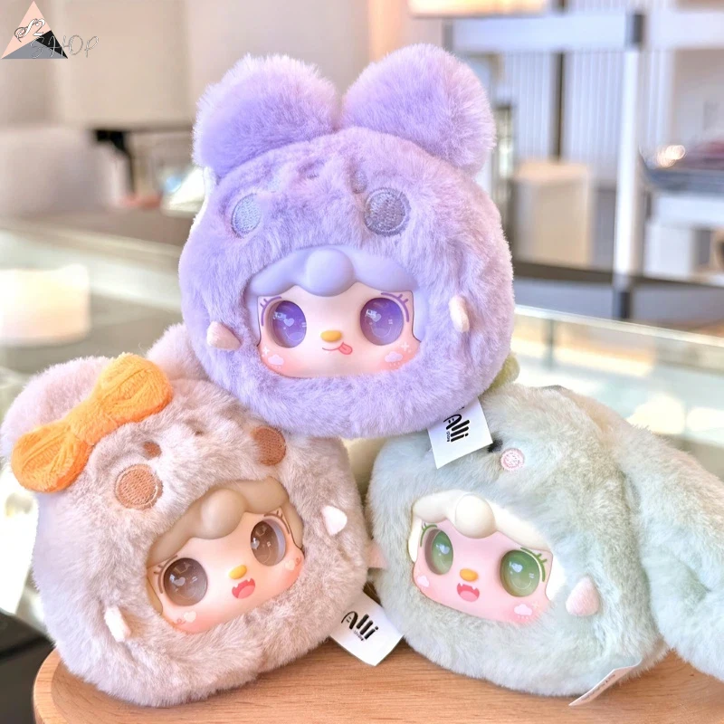 

Yooki кислородная глухая коробка милый маленький кролик серии плюшевая виниловая кукла сумка кулон орнамент женский подарок