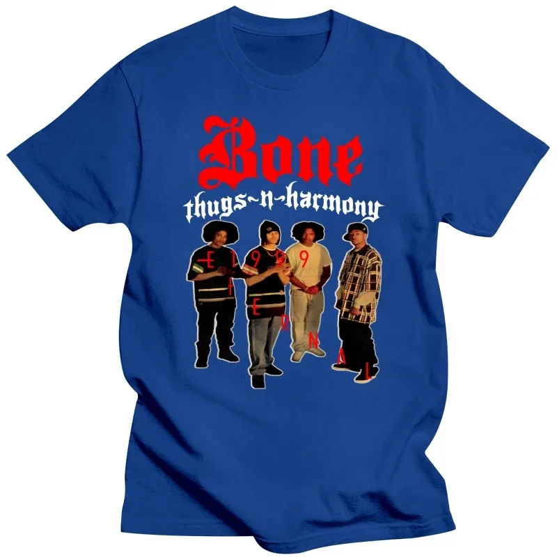 Bone Thugs N Harmony Eternal 1999 T Shirt Brand New Official anime clothes new in tops & tees heavyweight Male Cartoon vintage