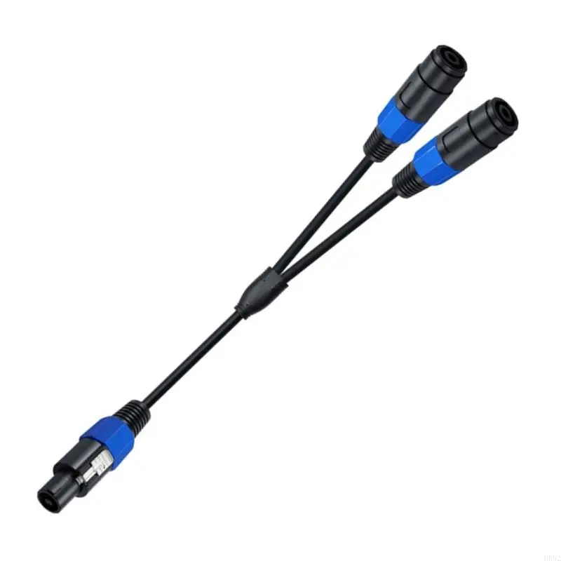 H052 Speaker Cable 1 Male to 2 Female Speakon Splitter Cable Professional Cord DJ Speaker Cable Wire with Twist Lock