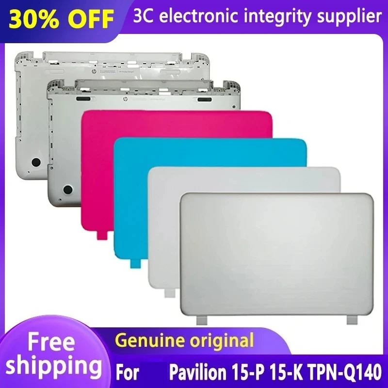 

NEW Laptop Case for Pavilion 15-P 15-K TPN-Q140 LCD Back Cover Front Bezel Bottom Case Hinges No Touch Top Rear Lid Housing
