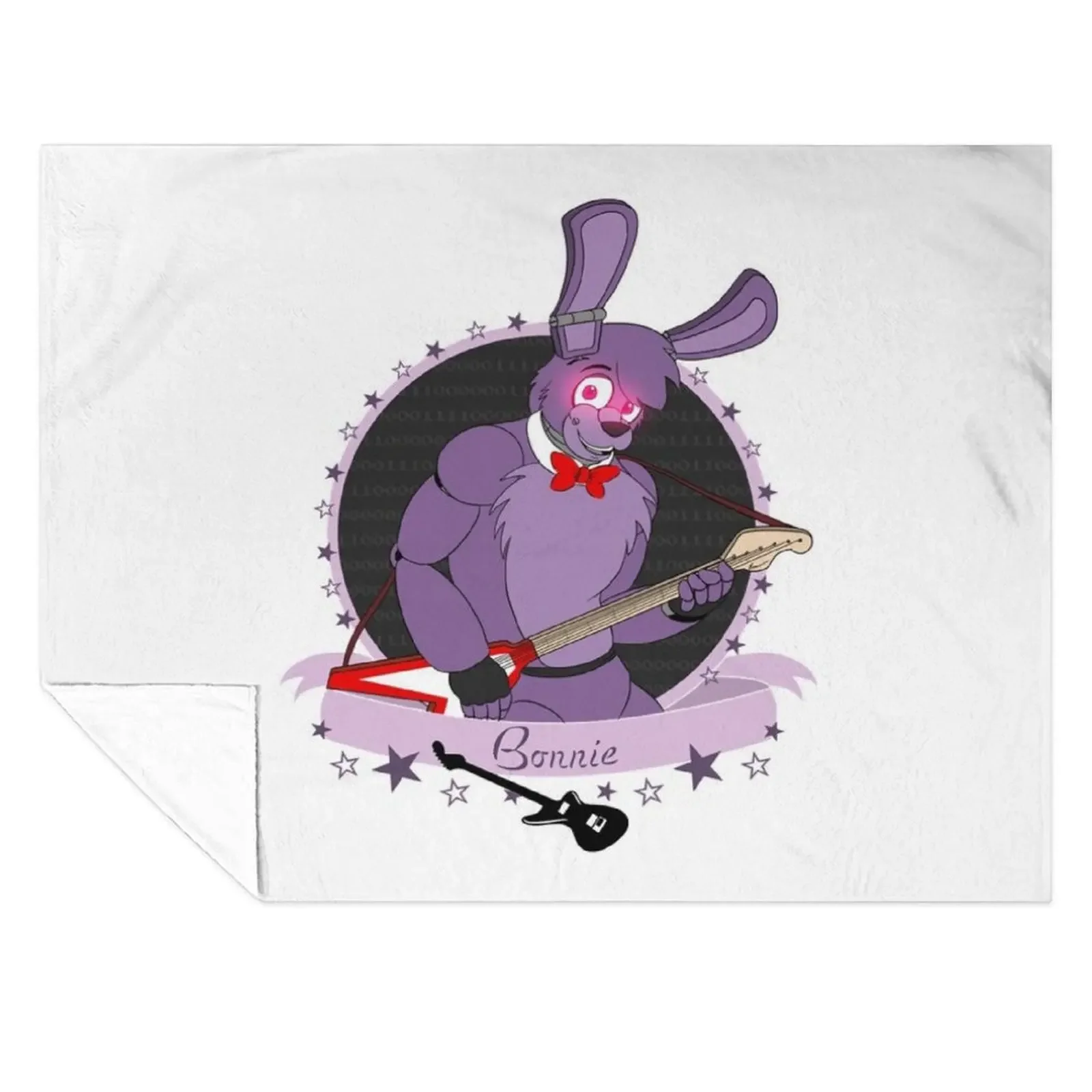 

Bonnie's Guitar the Bunny Throw Blanket Nap Bed covers Thermal Retros Blankets