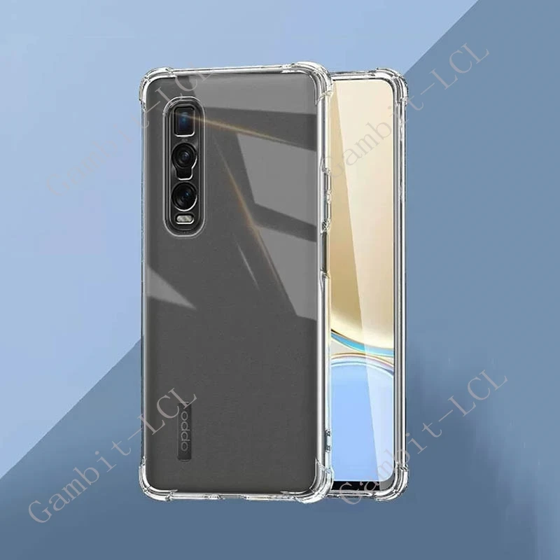 Funda anticaída para OPPO Find X2 Pro X2Pro PDEM30 6,7 "2020, funda trasera Original de TPU suave a prueba de golpes en FindX2Pro