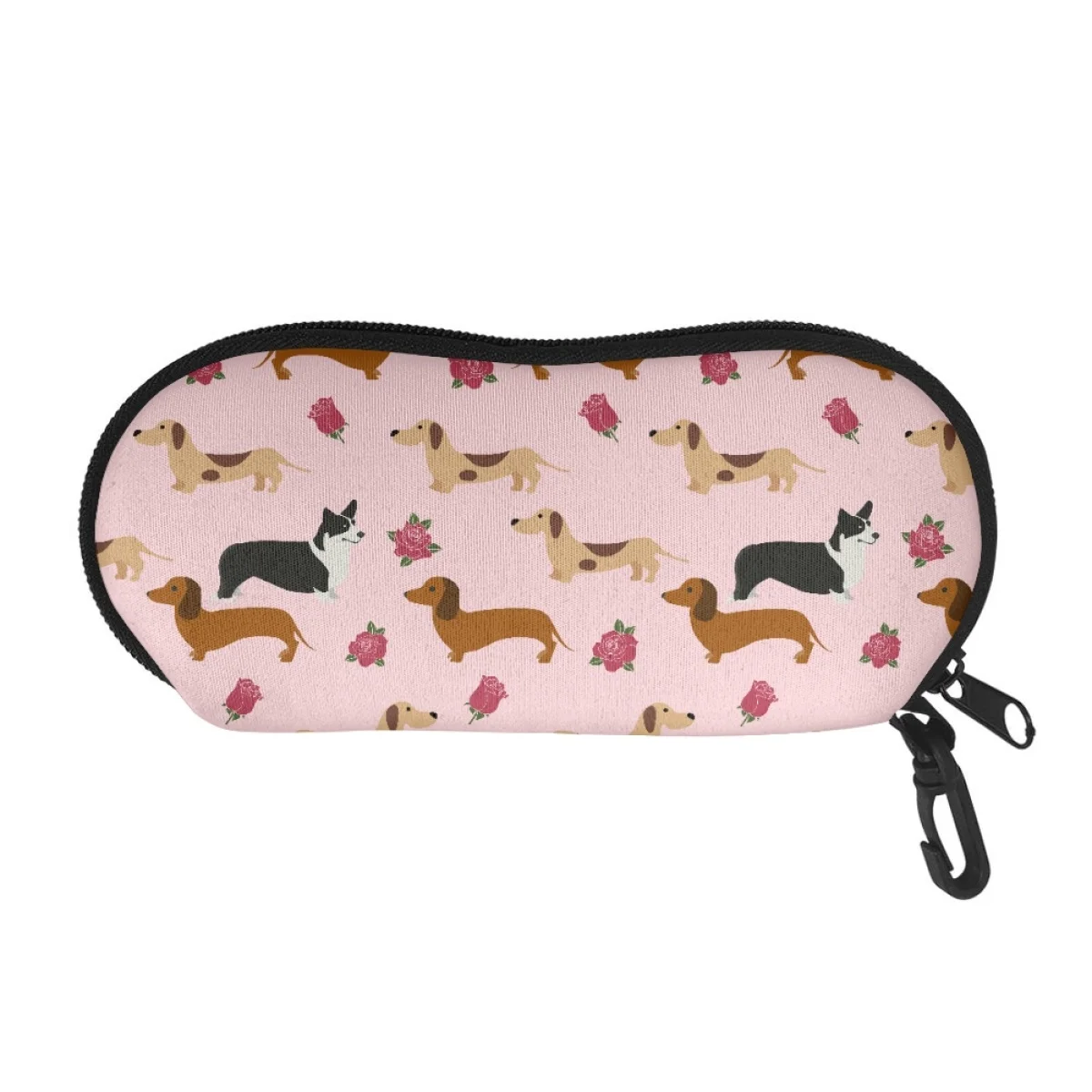 

Student Eyeglasses Bag Dachshund/Corgi Cute Pattern Travel Sunglass Organiztion Case Cover Boxes Designer Eyewear Brillen Box