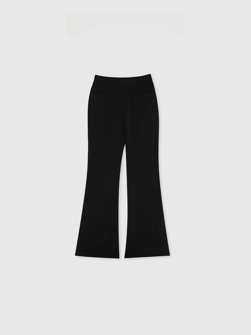 

Fce Lined Knitted Flared Pants Mermaid Trousers High Waist Cotton Blend Casual Pants for Women Baatone BFF2BI85NC